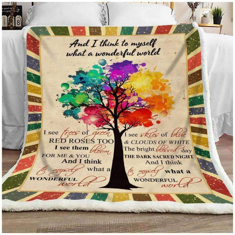 Hippie Blanket Giving People What A Wonderful World