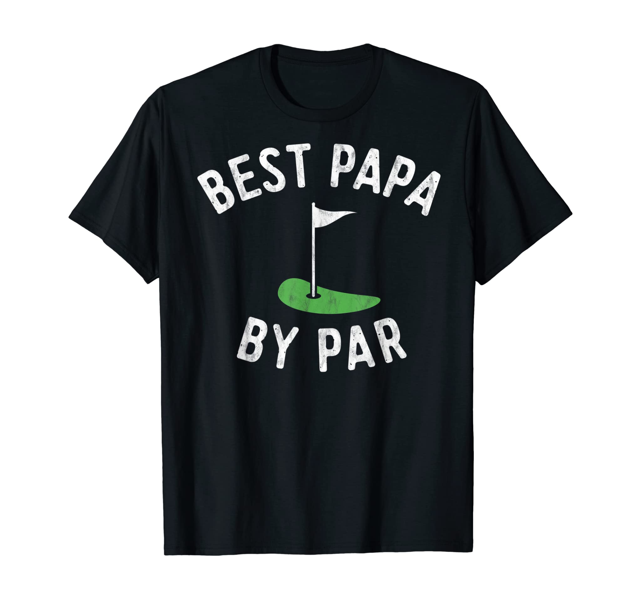 Mens Best Papa By Par Funny Golf Shirt Father’s Day Grandpa Gift T-Shirt