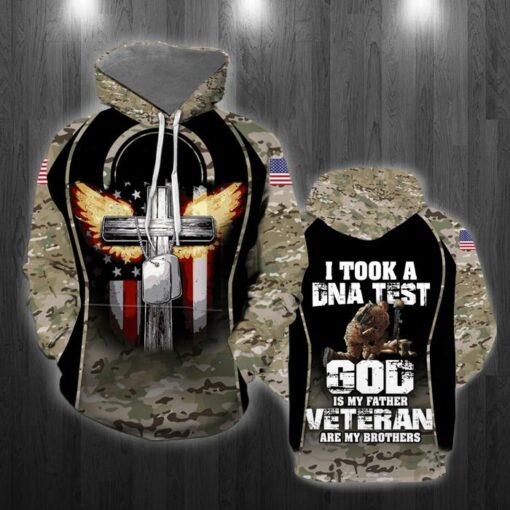 God Is My Father Veterans 3D All Over Print Shirts For Men & Women, Happy Veteran Memorial 3D Shirts, Veteran Day