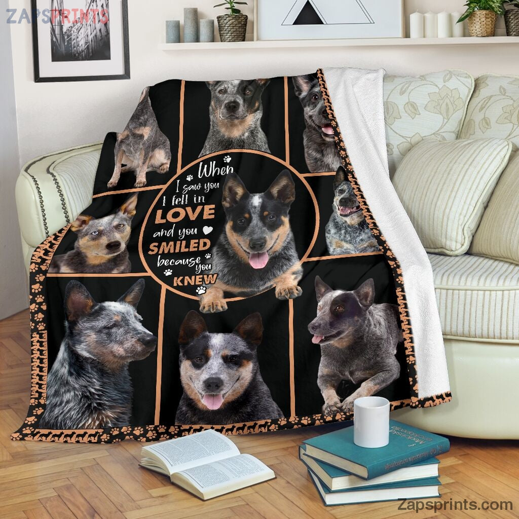 Heeler Fall In Love Blanket – Cool Gift Ideas