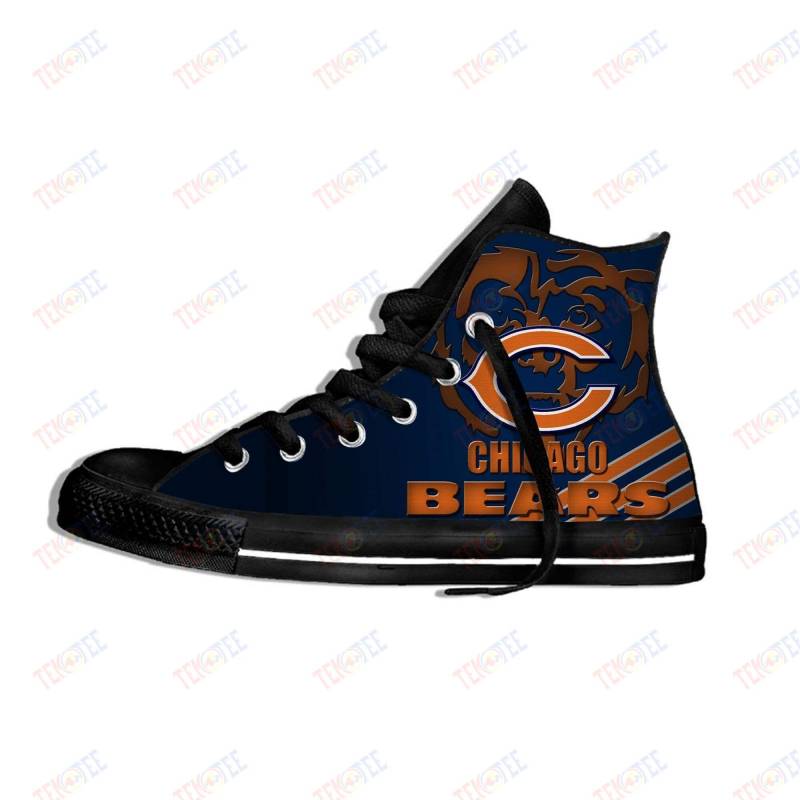 Mens Womens Chicago Bears High Top Canvas Shoes Bears Sneakers Tennis Shoes 3D Printable Nice And Comfortable TMT105