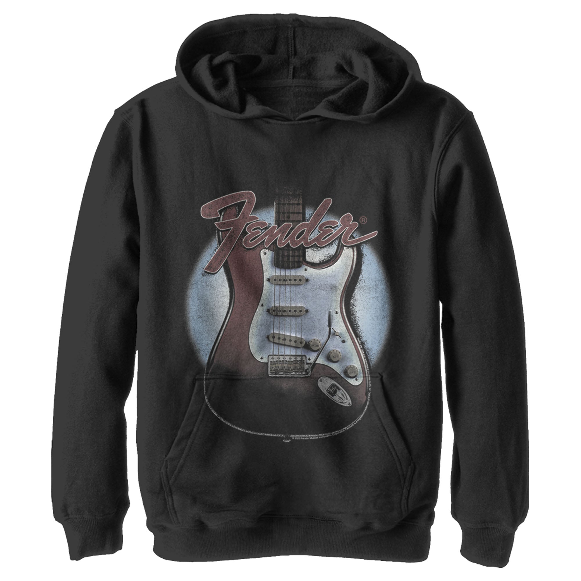 Boy’S Fender Guitar Spotlight Logo Pull Over Hoodie