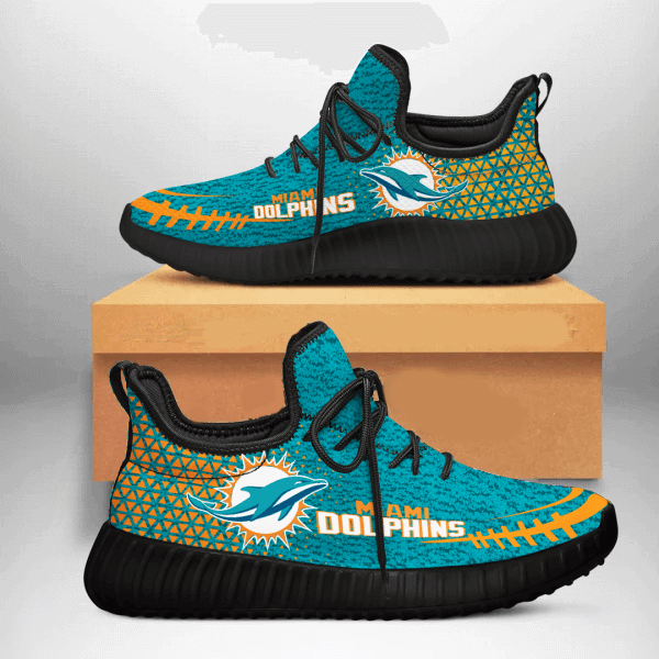 Miami Dolphins Sneakers Custom 6 Shoes Black Shoe