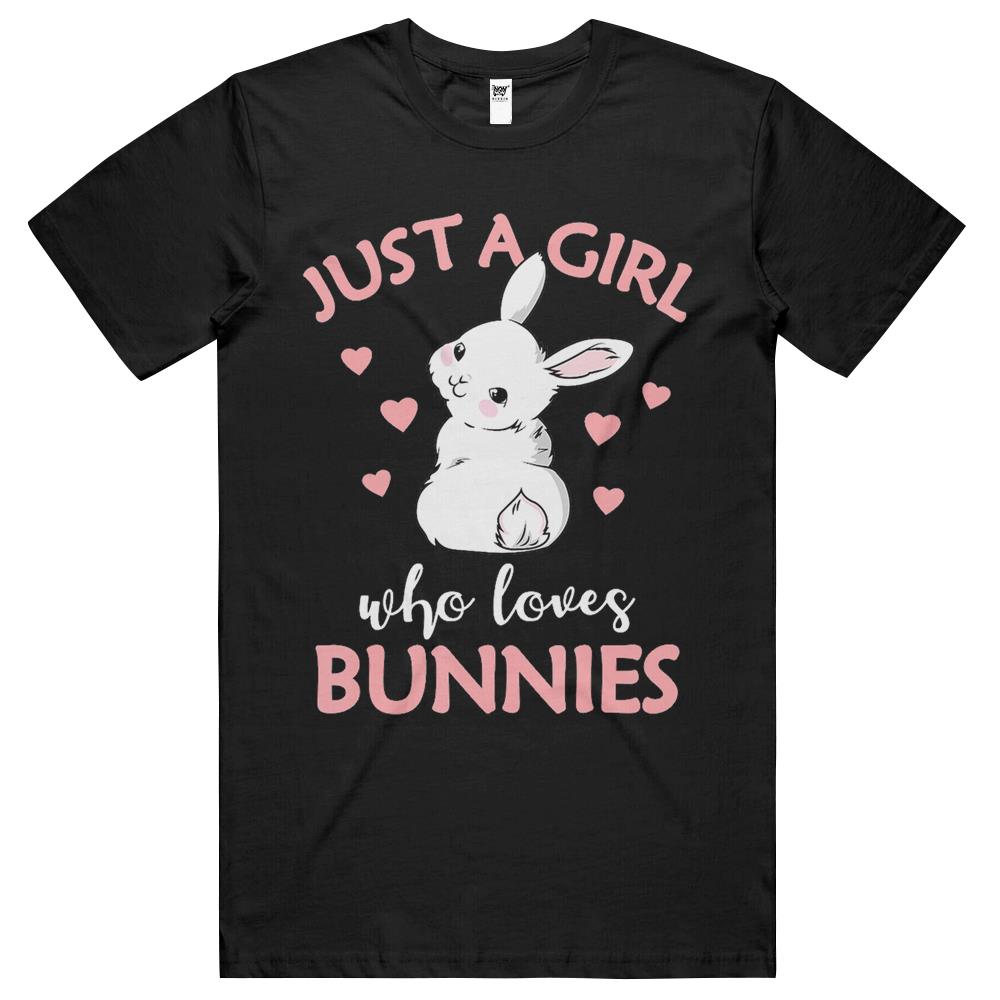 Just A Girl Who Loves Bunnies Rabbit Gift Idea For Women T Shirts