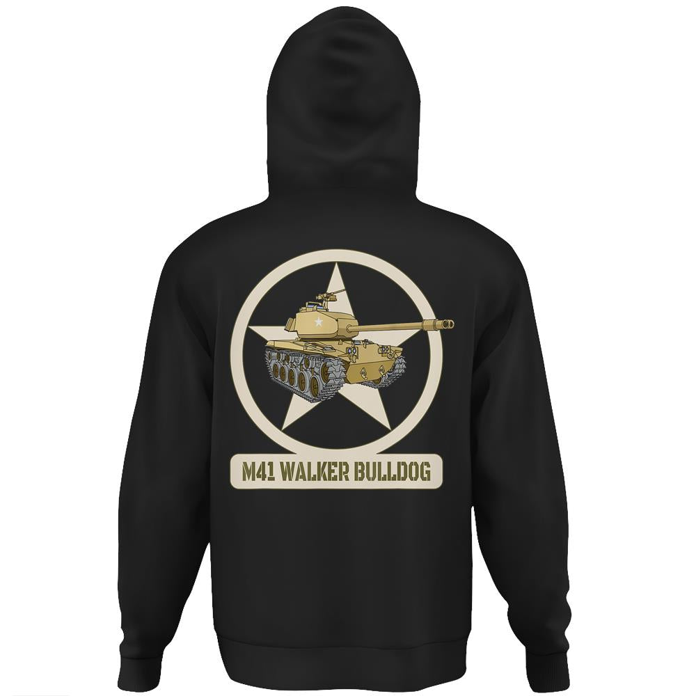 M41 Walker Bulldog American Light Us Army Hoodie Print On Back