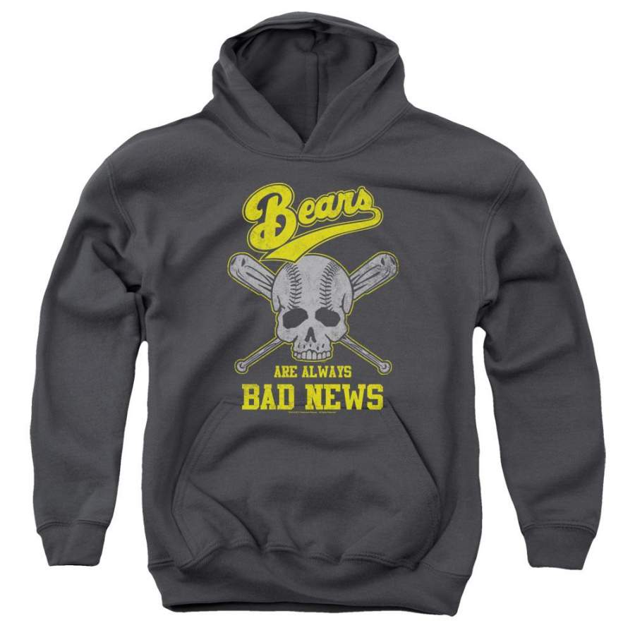 The Bad News Bears Always Bad News Kids Youth Hoodie Charcoal