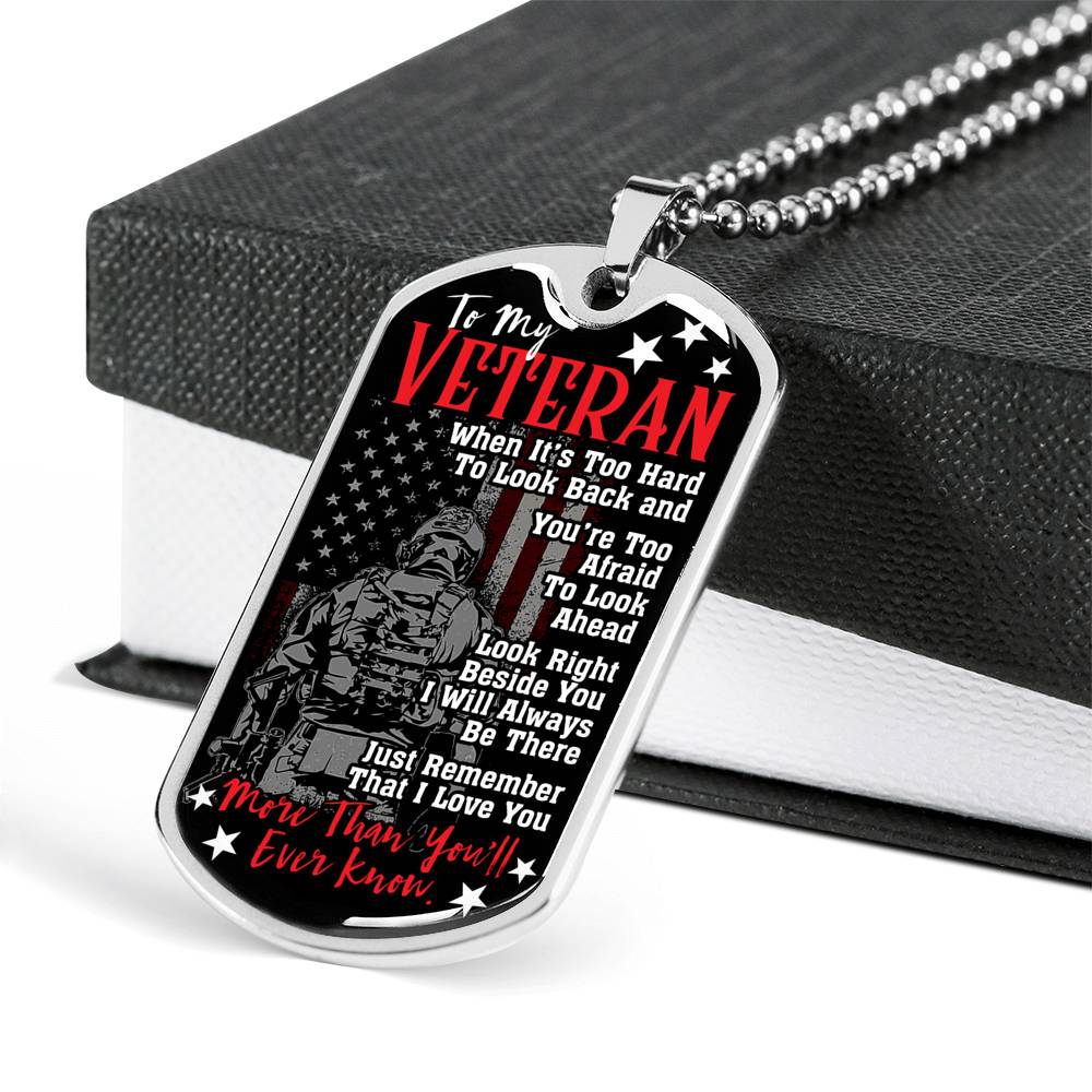 Veterans Day Gift, Military Dog Tags, I Am A Veteran, Engraved Necklace, Dog Tag Necklace Personalized, Veteran Gift, Custom Dog Tags, Military Gift Ideas, Im A Dad, A Grandpa, And A Veteran, Luxury Dog Tag, Gift For Dad, Daddy Christmas Gift, Daddy Gift