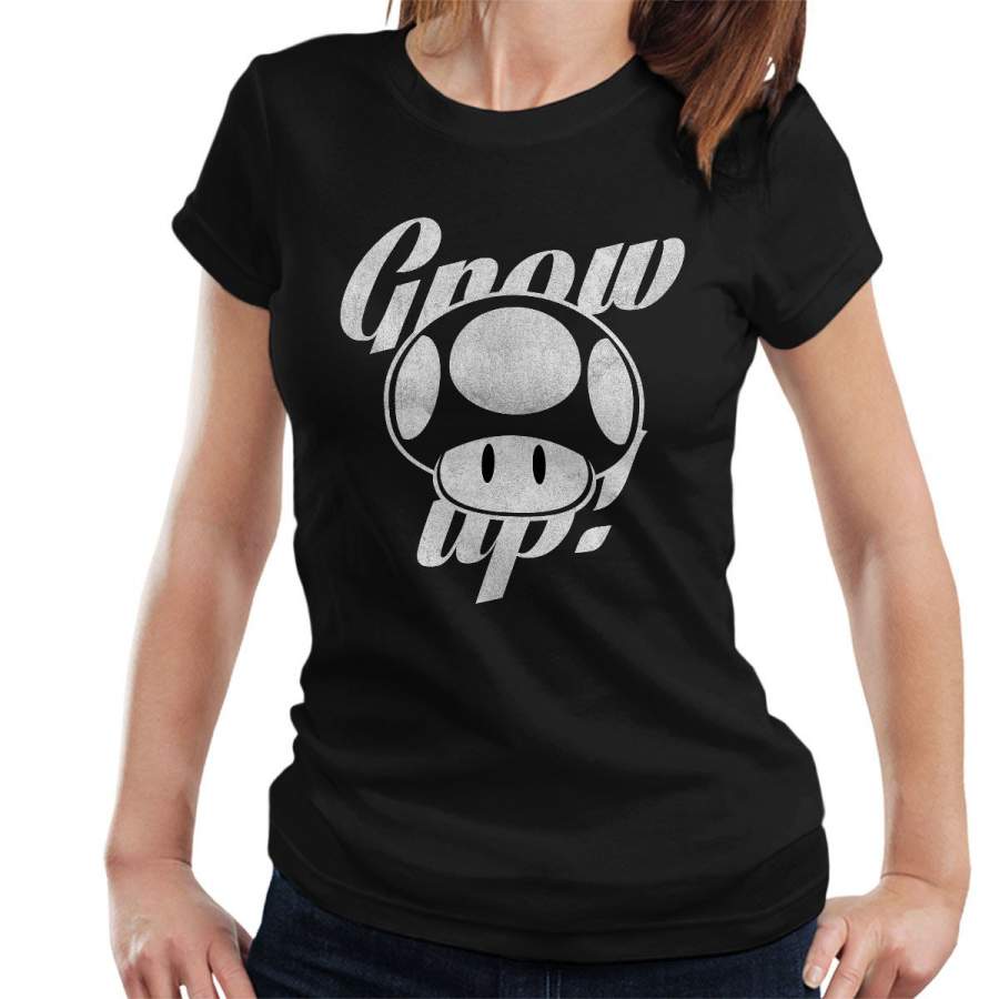 Super Mario Grow Up Women’s T-Shirt