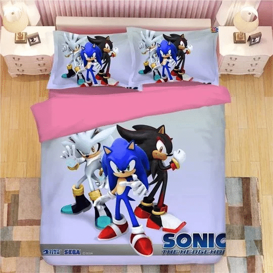 Sonic The Hedgehog 20 Duvet Quilt Bedding Set 4