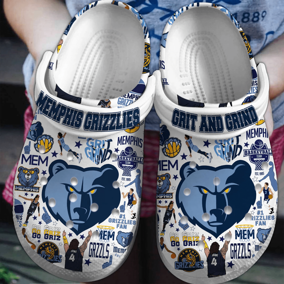 Memphis Grizzlies Basketball team NBA Sport Crocss Clogs Crocband Shoes Comfortable For Men Women and Kids