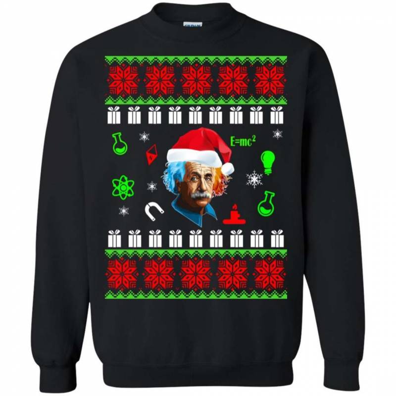 Albert Einstein Ugly Christmas Sweater