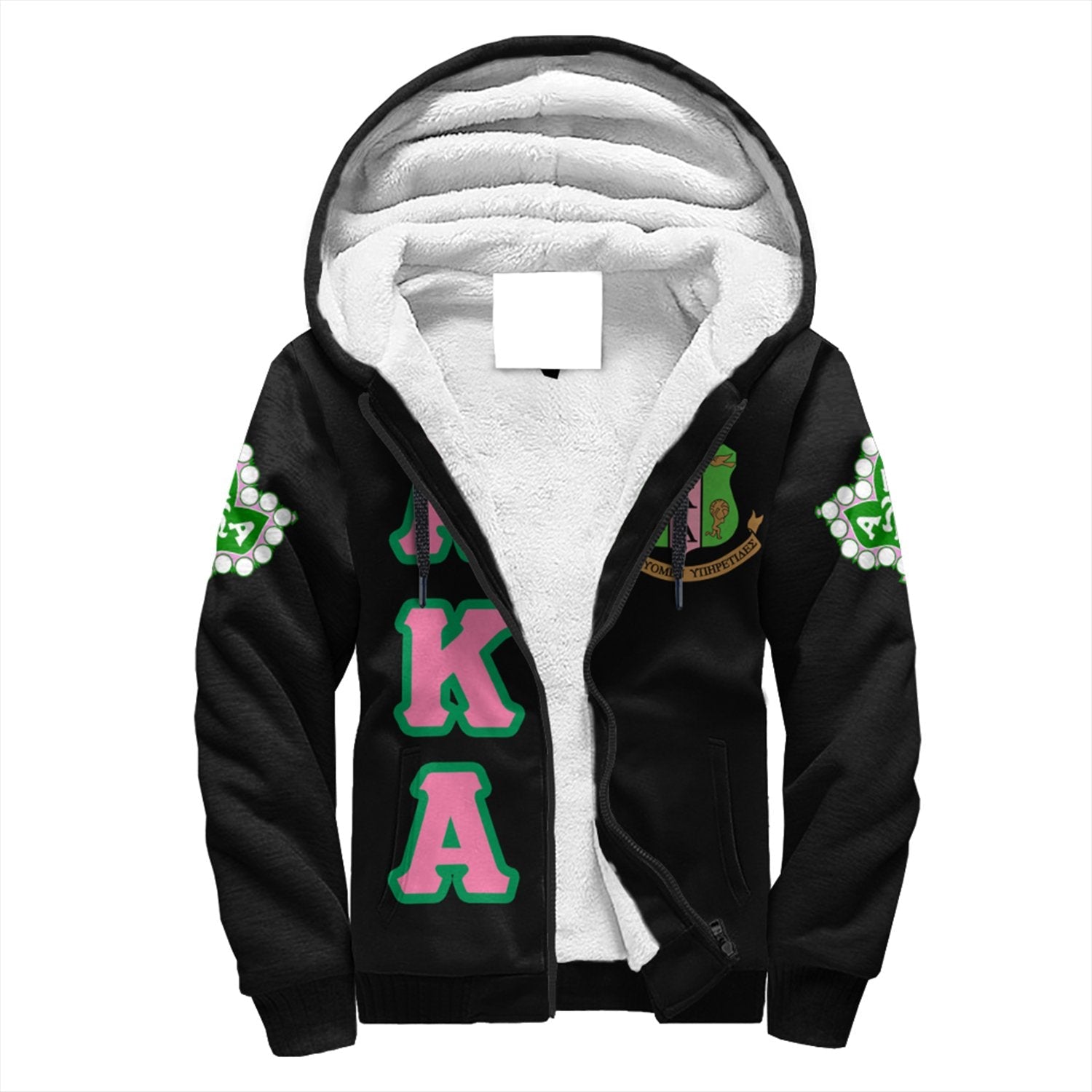 Alpha Kappa Alpha Letters Sherpa Hoodie