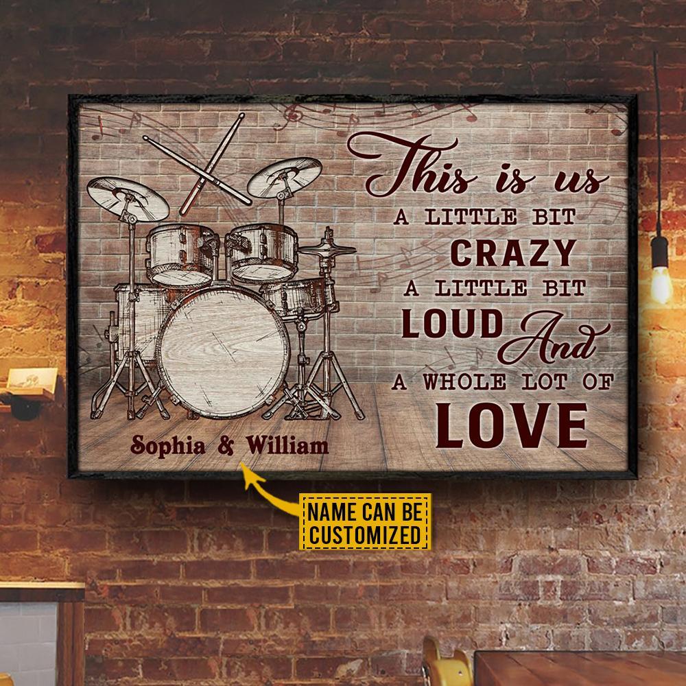 Aeticon Gifts Personalized Drum This Is Us Canvas Mom Dad Gift Home Decor