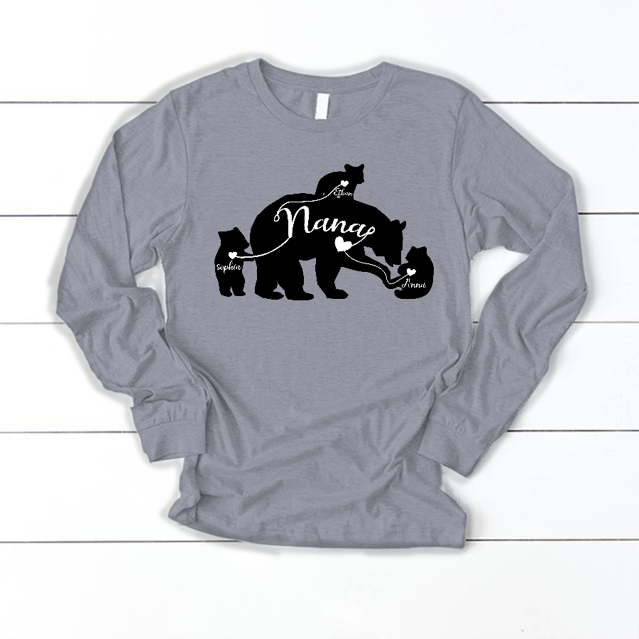 Nana Bear Kids Names Shirt