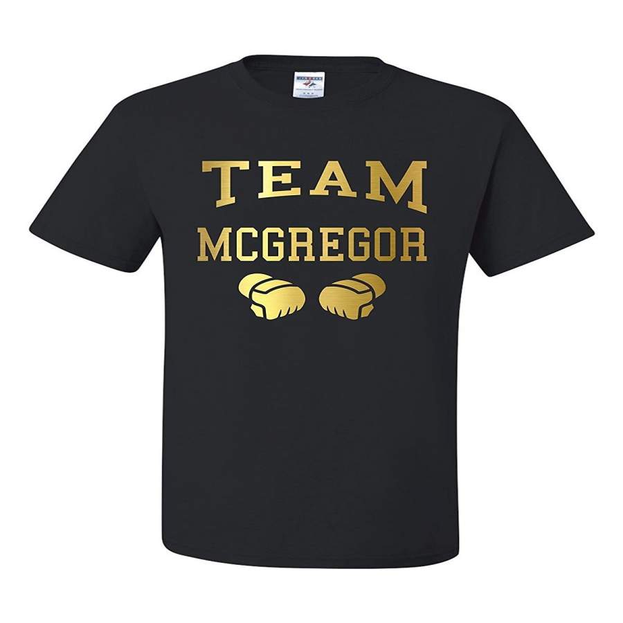 Team Mcgregor Conor Mcgregor Fight Black T-Shirt Men Cotton T-Shirt