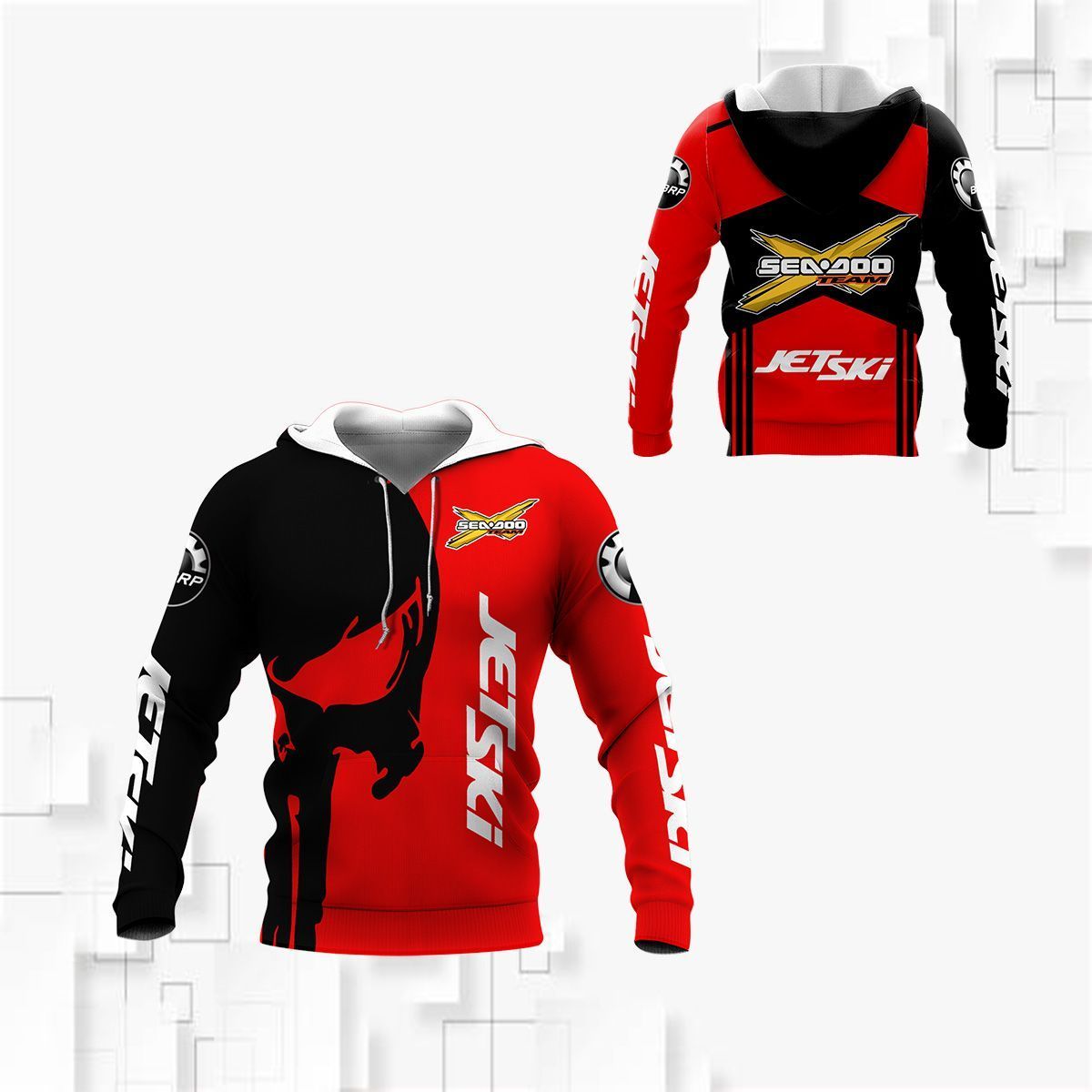 3D All Over Printed Jet Ski AN-HL Shirts Ver 1 (Red)