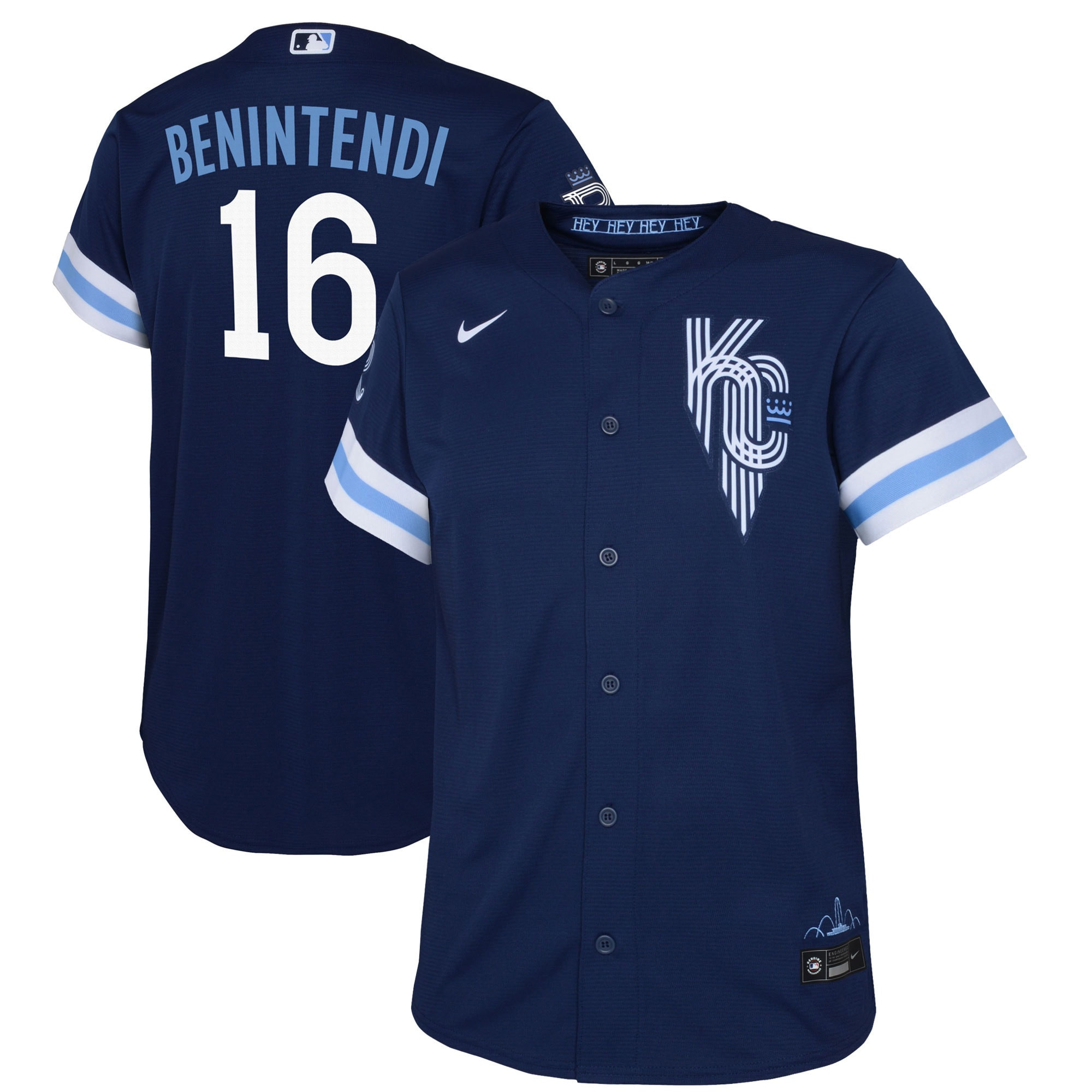 Andrew Benintendi Kansas City Royals Toddler 2022 City Connect Replica Player Jersey – Navy MLB