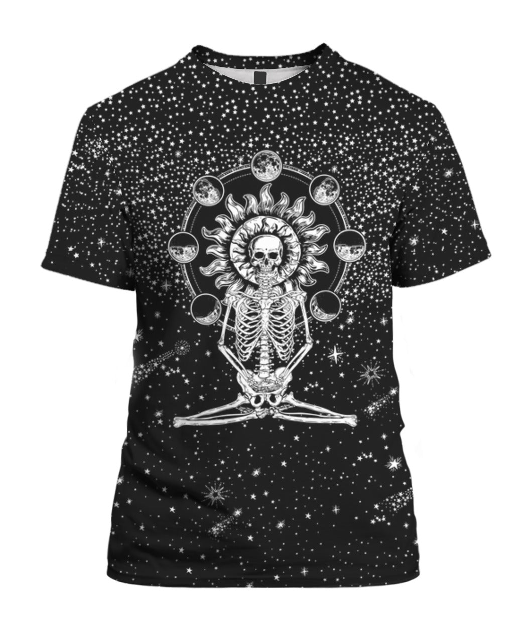 Sevenstars Skull Skeleton Chakra Starry Tapestry Black And White Stars Tapestry 3D