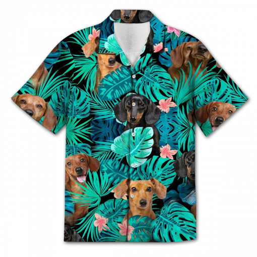 Dogs Tropical Hawaii Shirt Ha83583