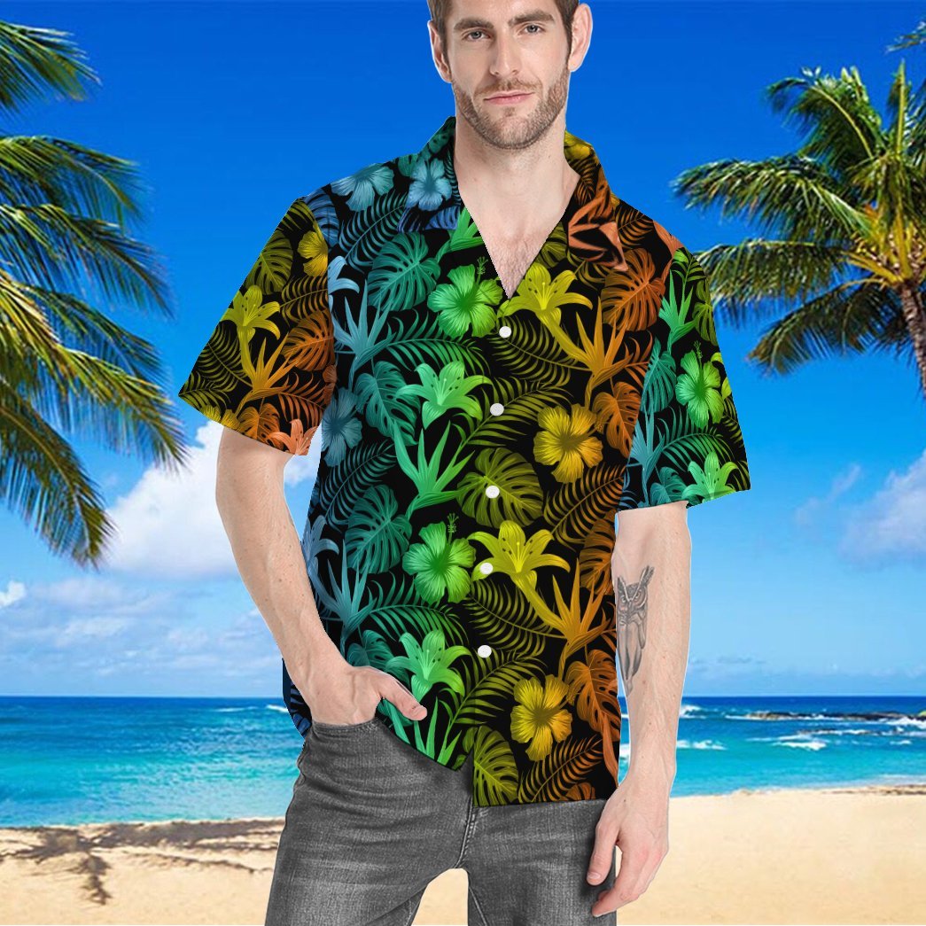 Colorful Tropical Hawaii Shirt For Men Women Adult Ha90110