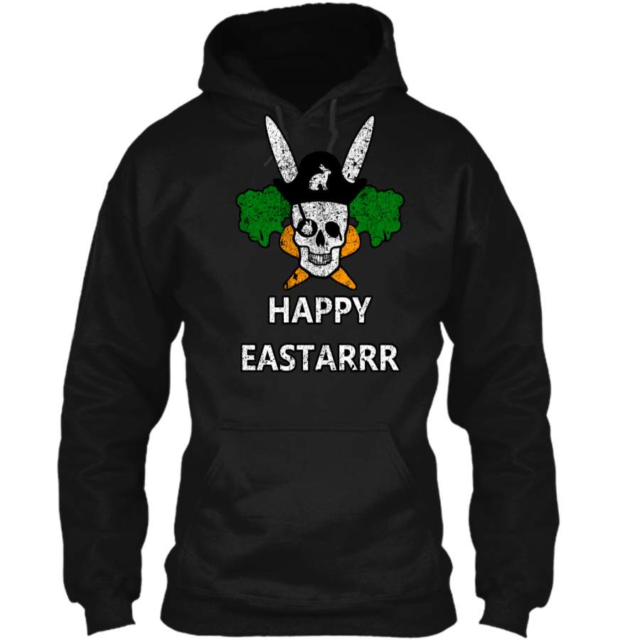 Cute Kids Easter Shirt Rabbit Pirate Tee For Boys And Girls Pullover Hoodie 8 oz