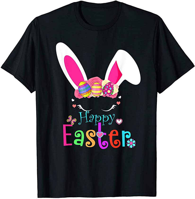 Rabbit Happy Easter Day Eggs Rabbit Boys Girls Kid t bunny T-Shirt