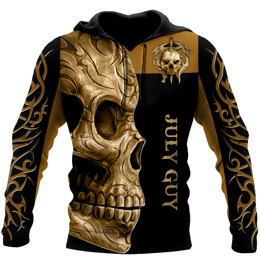 July Guy Skull 3D All Over Printed Shirts For Men And Women