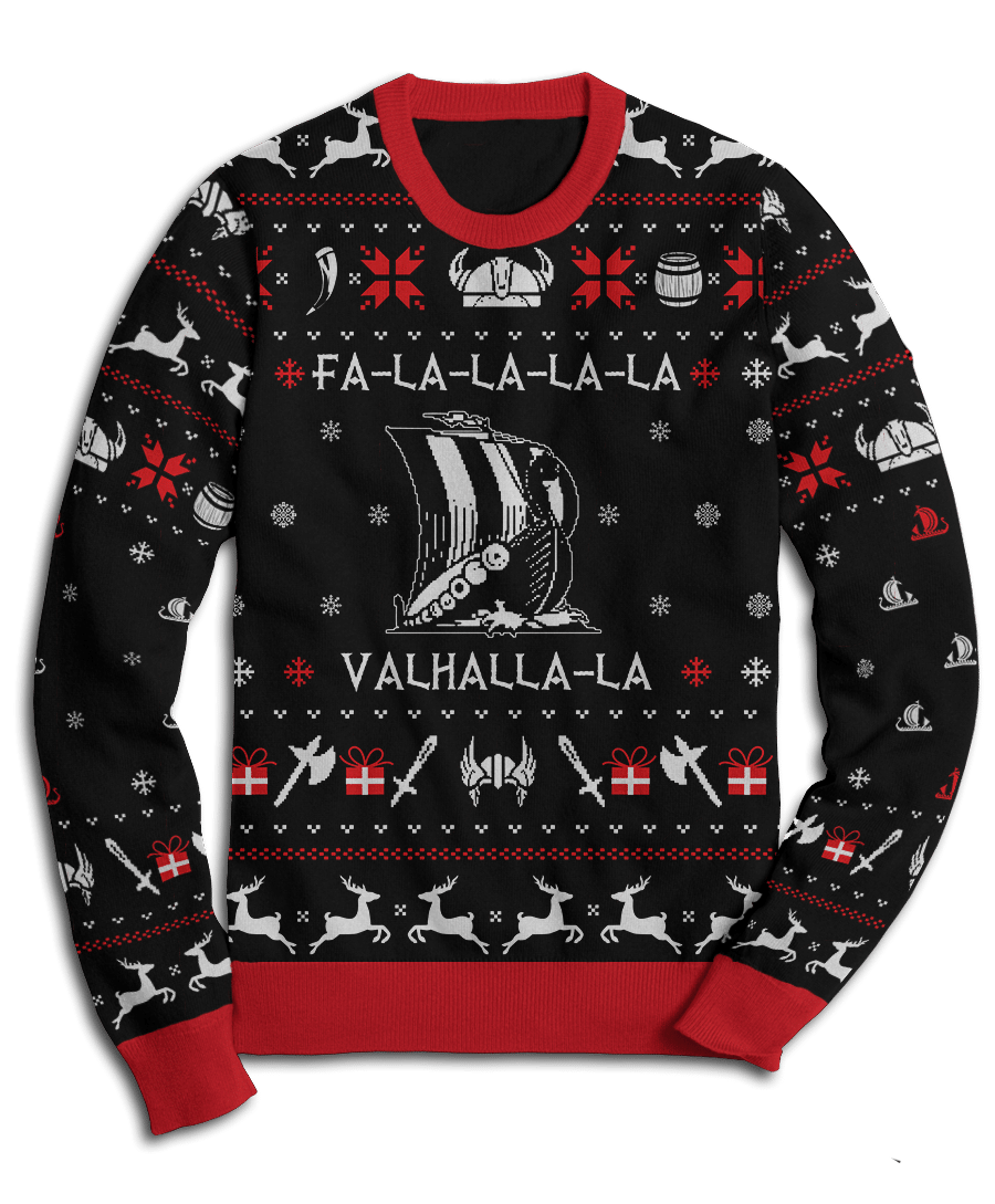 Valhalla Viking Christmas Fleece Shirt