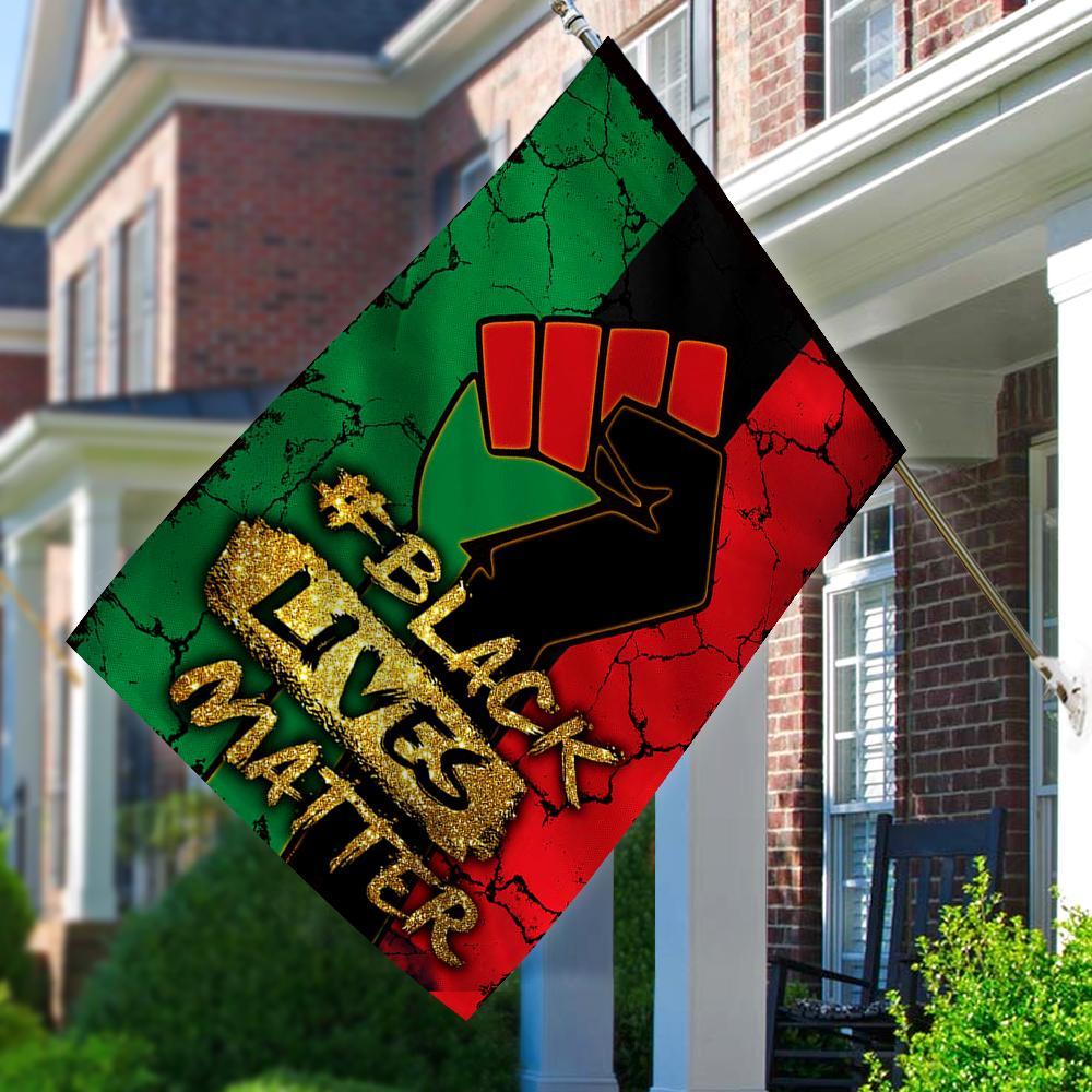 Black Lives Matter Juneteenth Pride American Funny Full Printing Flag, Garden Flag, House Flag, Yard Flag, Outdoor Flag Decor