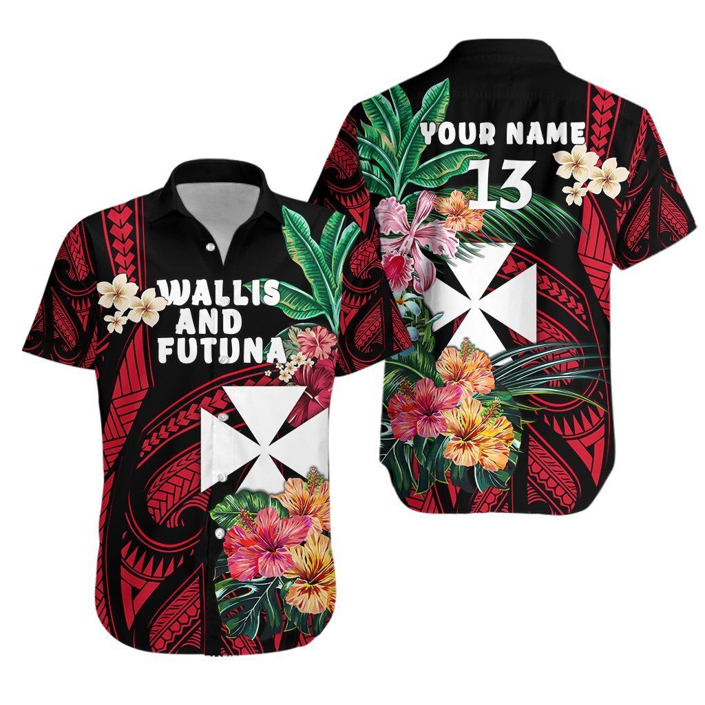 Wallis And Futuna Rugby Hawaiian Shirt – Custom Text And Number Th5