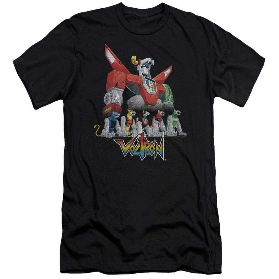 Voltron Lions Men’s Premium Slim Fit T-Shirt