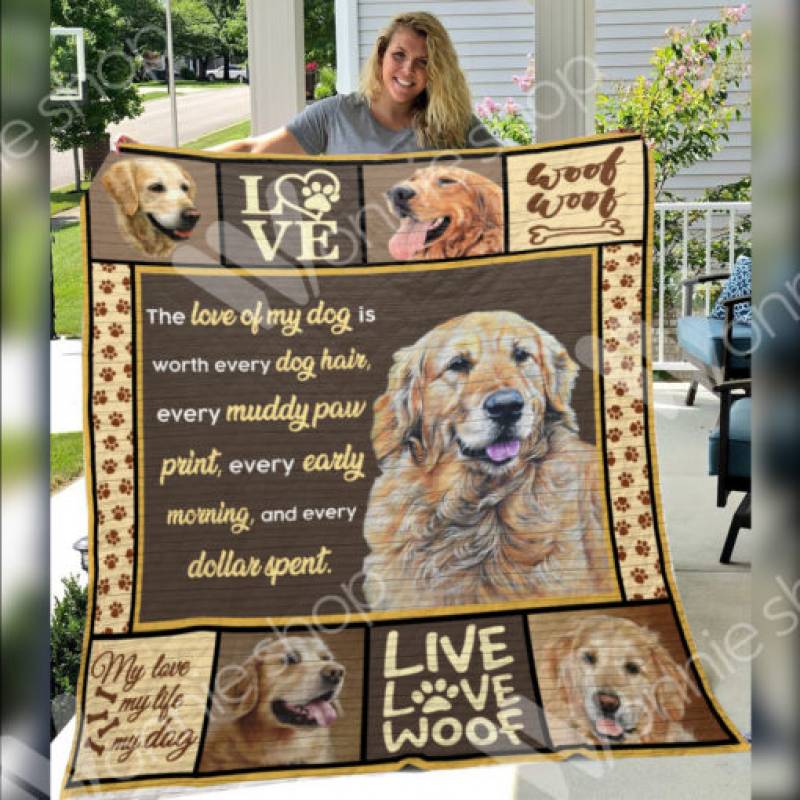 Golden Retriever Dog Blanket DCB2401 71O31