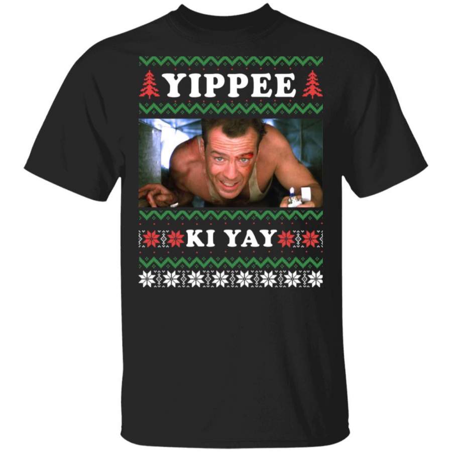 Die Hard Yippee Ki Yay Christmas Ugly Sweater VMTees
