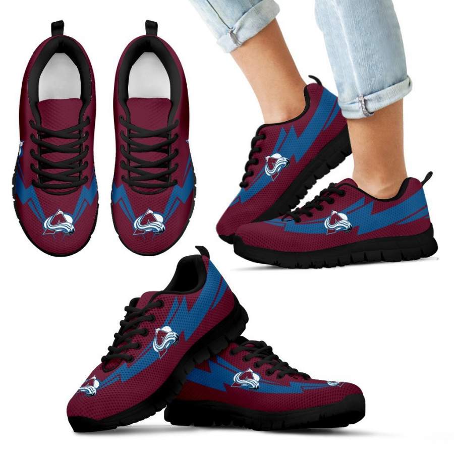 Three Amazing Good Line Charming Logo Colorado Avalanche Sneakers