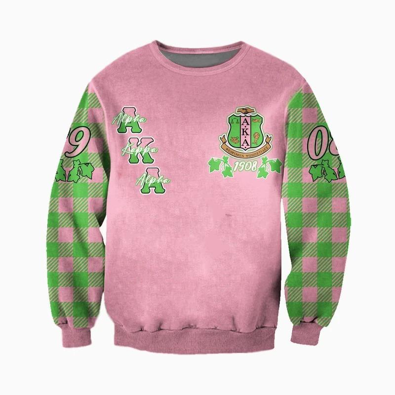 Greek Life Sweatshirt – Alpha Kappa Alpha Ivy Blade Crewneck Sweatshirt J5