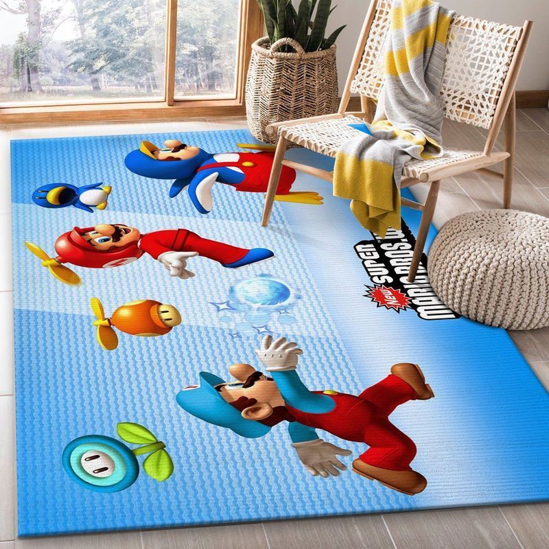 Super Mario 82 Area Rug Living Room And Bed Room Rug Gift Us Decor