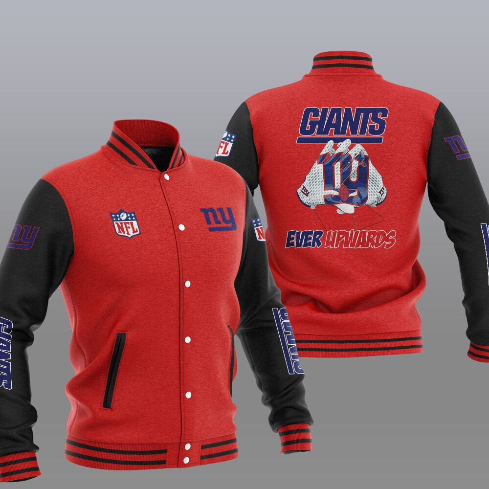 New York Giants Red Ever Upwards Baseball Jacket