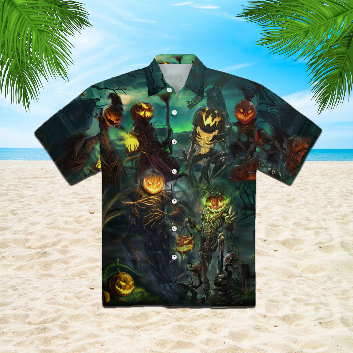 Oragontee Halloween Pumpkin King Hawaiian Shirt | For Men & Women | Adult | Wt1326