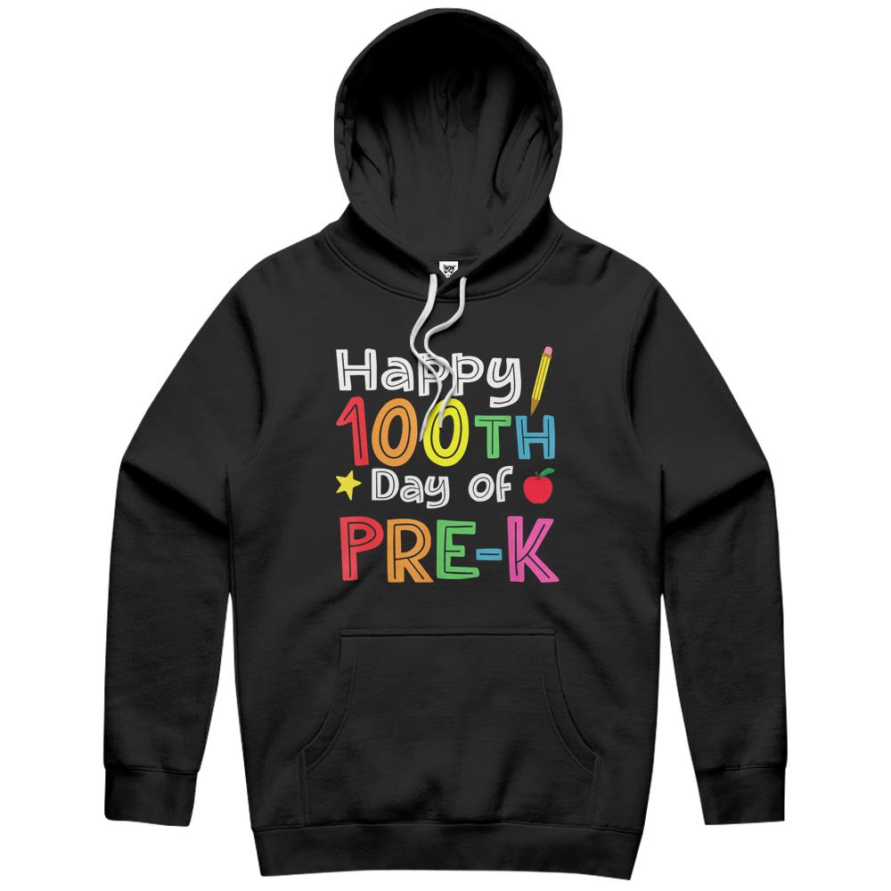 100 Days Of Pre K Teacher And Student Teacher Boy Girl Hoodie