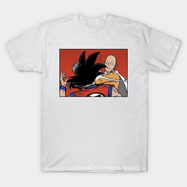 T-shirt Goku VS Saitama – Saitama Slapping Goku
