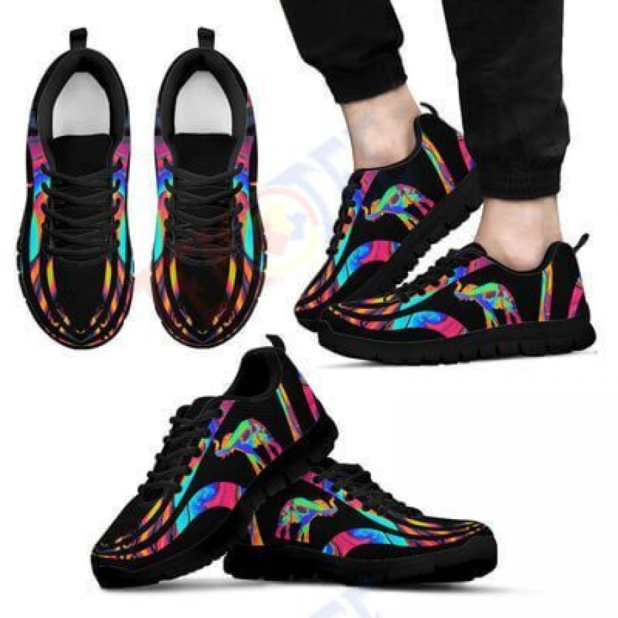 Mens Womens Colorful Elephant Galaxy Sneakers Colorful Elephant Custom Sneakers Shoes TDT867