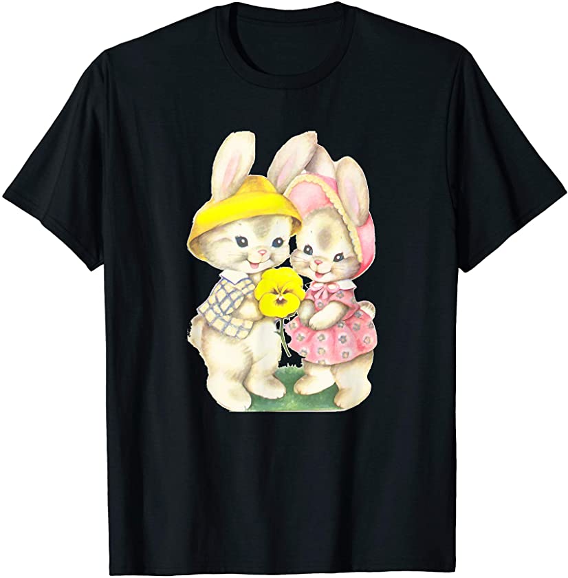 Vintage Spring Easter Bunny Children’s Book Gift T-Shirt