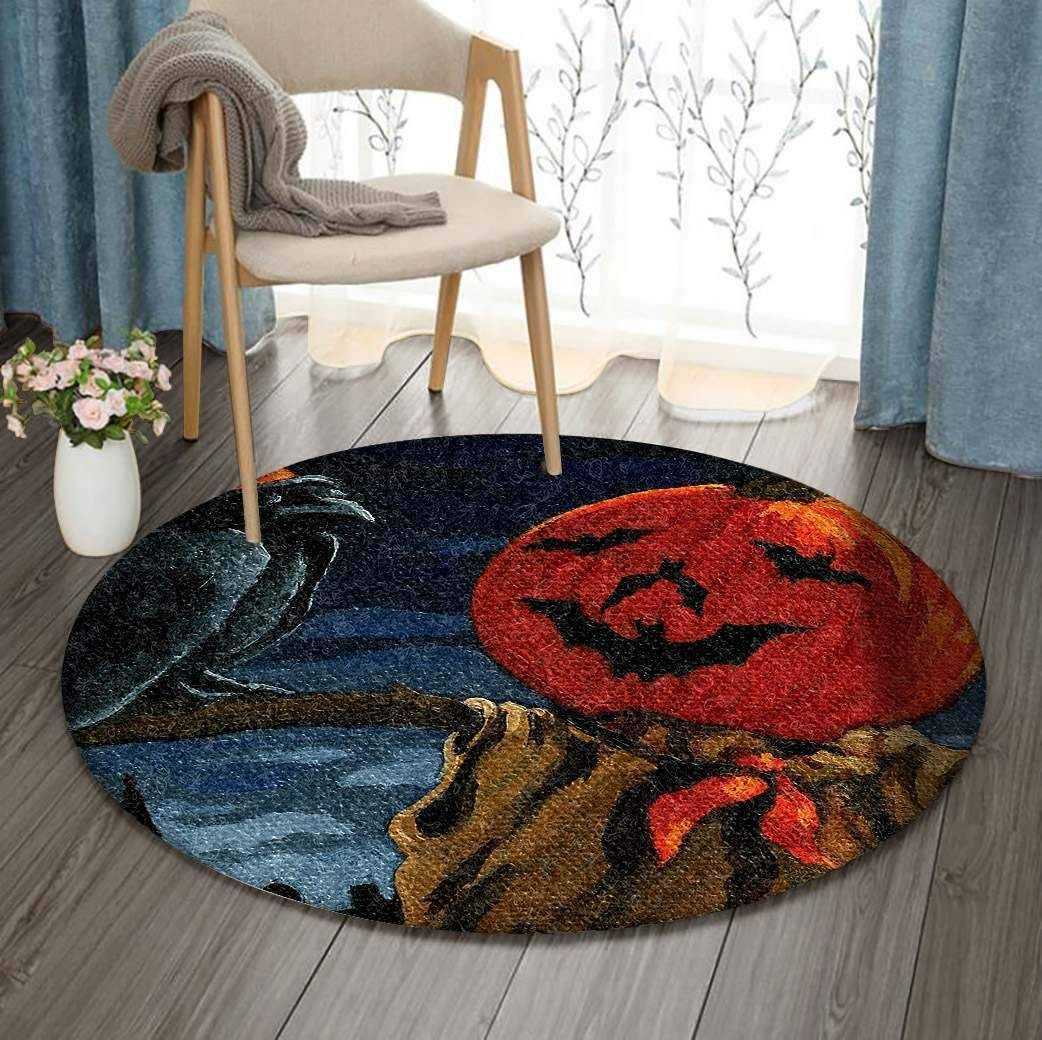 Halloween RCDD81F60882 Round Rug BEVR3107