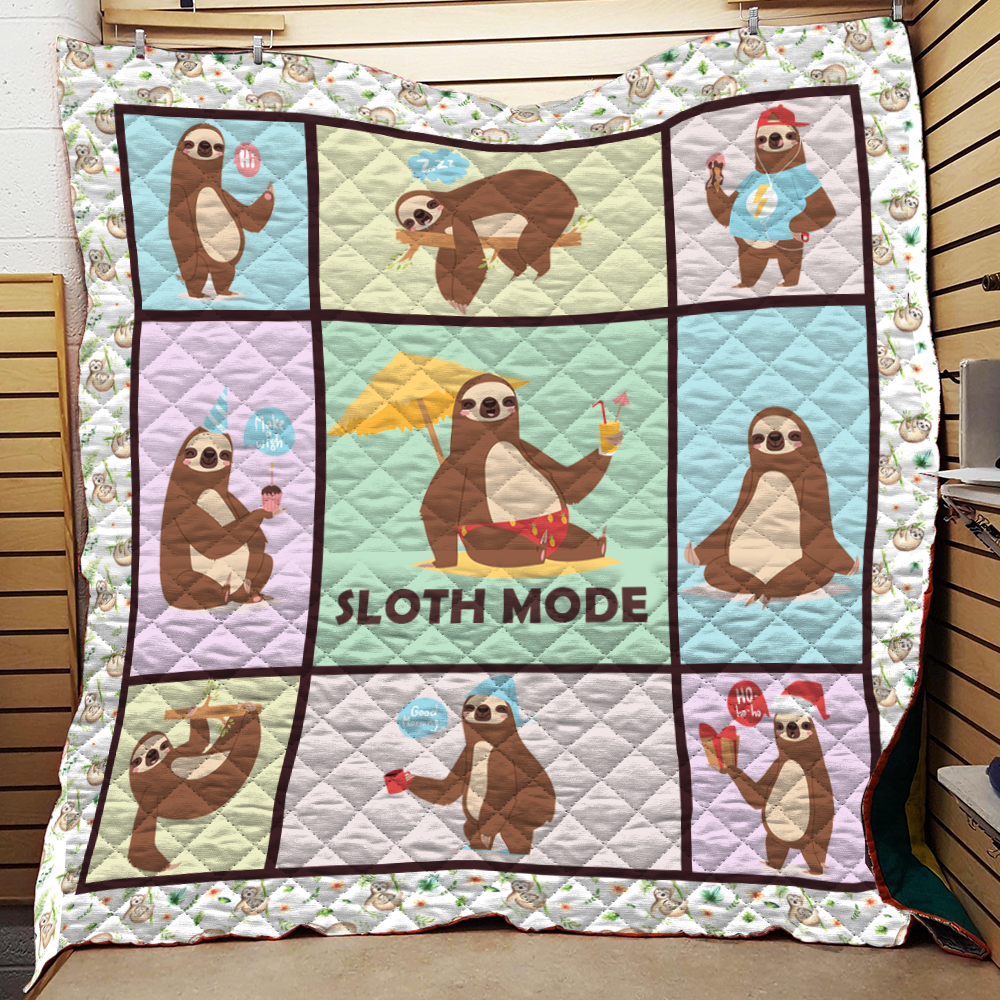 Sloth Mode Quilt Blanket