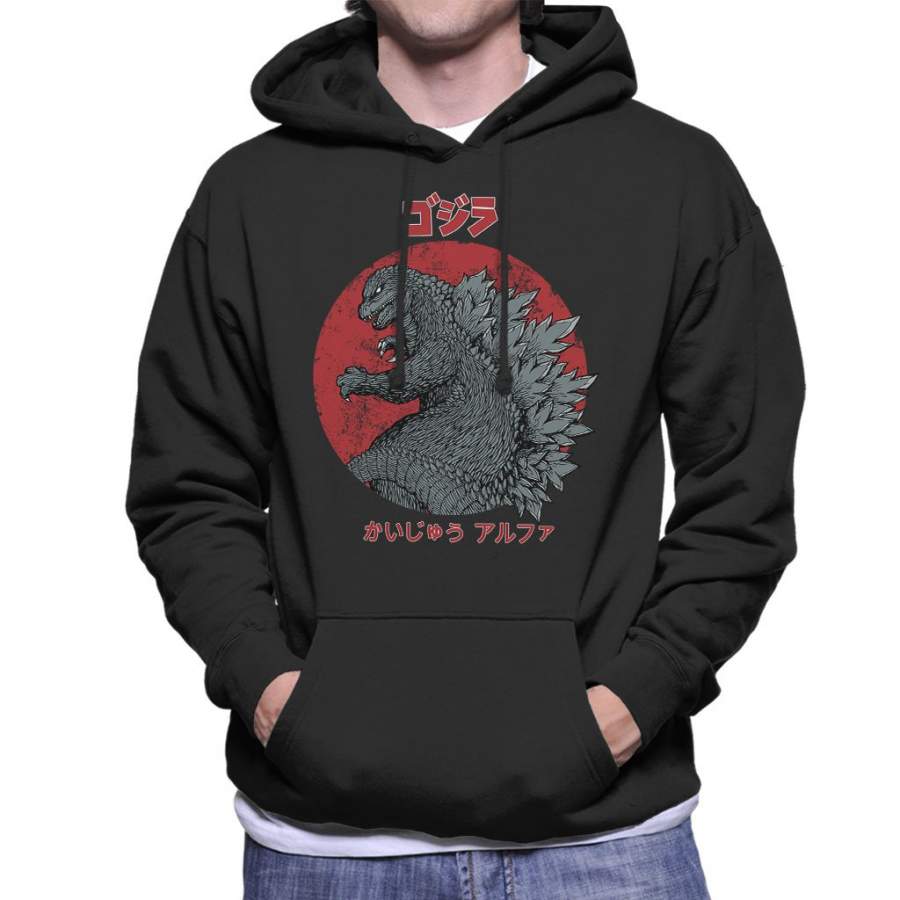 Kaiju Alpha Godzilla Men’s Hooded Sweatshirt