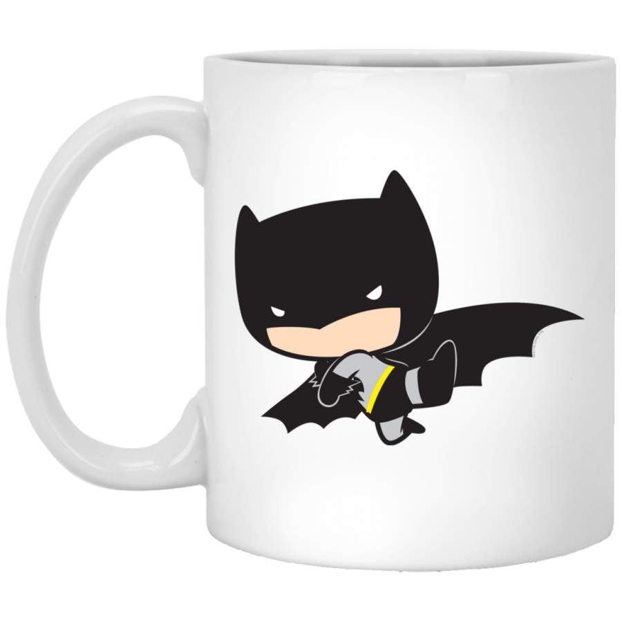 Two-Sided Chibi Batman White Mug