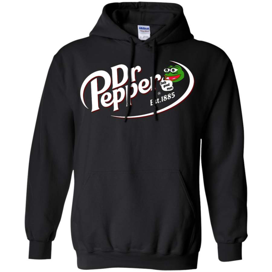 AGR Dr Pepper Est 1885 Pepe Feel Good Man Hoodie