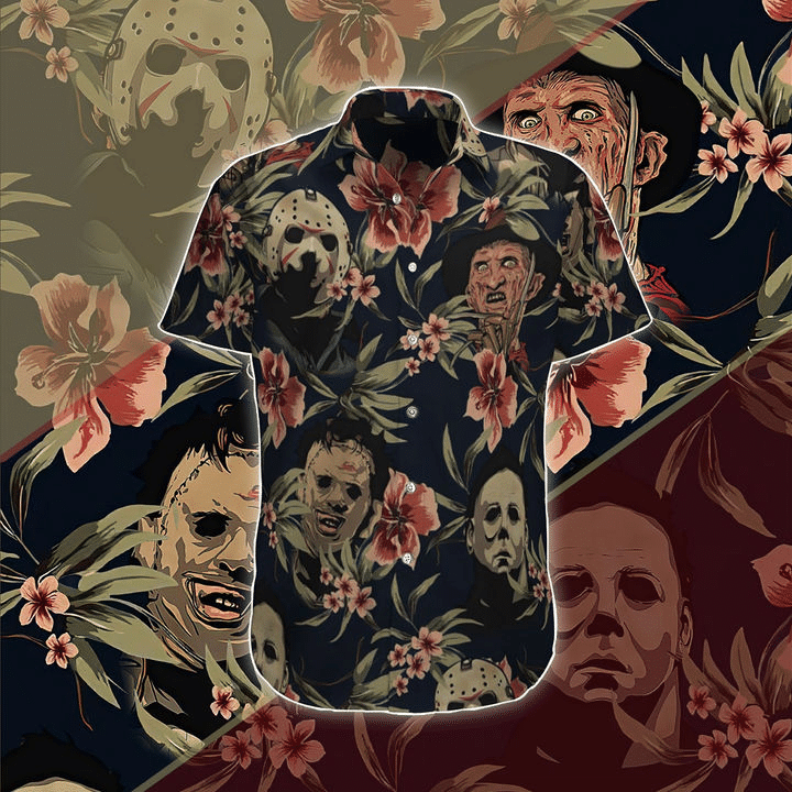 3D Horror Full Printing Hawaiian Shirt Du6