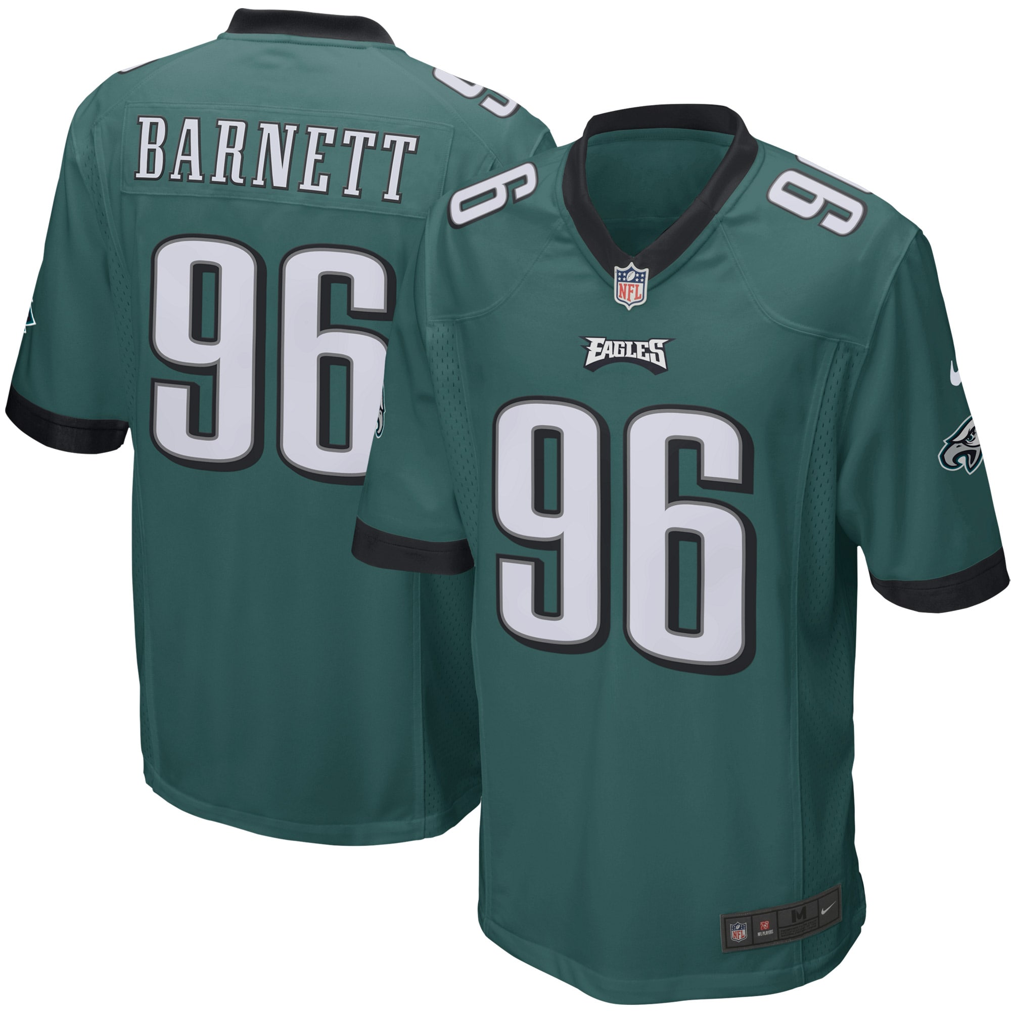 Men’s Philadelphia Eagles Derek Barnett Green Game Jersey