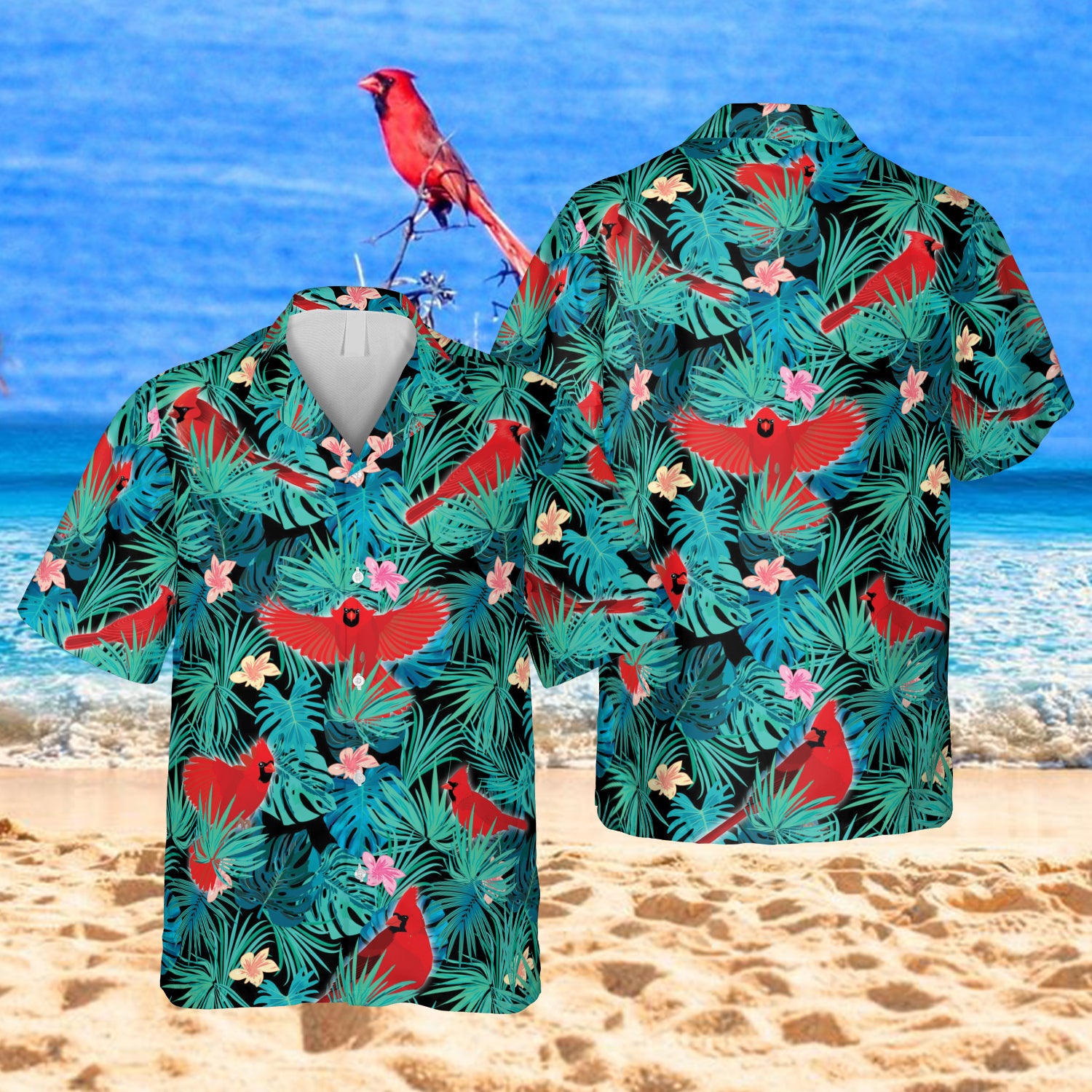 Cardinal Green Hawaiian Gift For God Lovers Ha63174